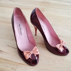 Agent provocateur burgundy stilettos